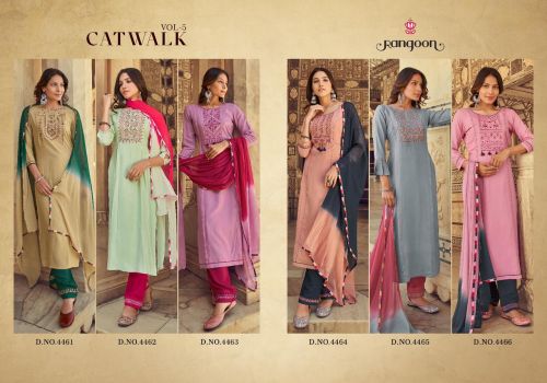 Rangoon Catwalk Vol 5 By Kessi ReadyMade SalwarSuit Catalog